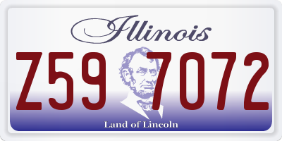IL license plate Z597072