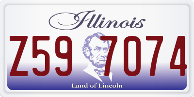 IL license plate Z597074