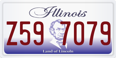 IL license plate Z597079