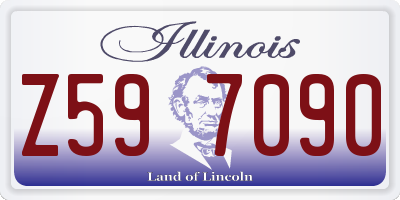 IL license plate Z597090