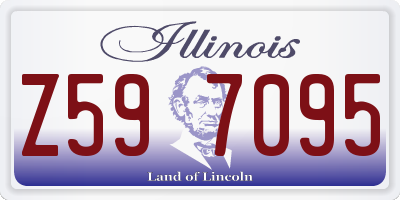 IL license plate Z597095