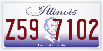 IL license plate Z597102