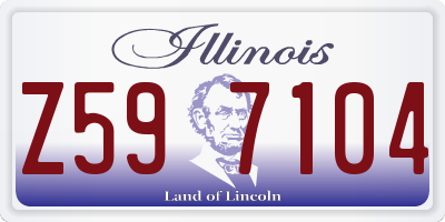 IL license plate Z597104