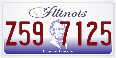 IL license plate Z597125