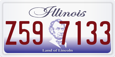 IL license plate Z597133