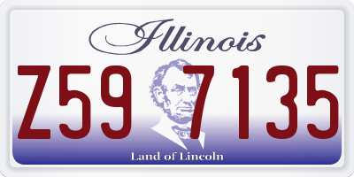 IL license plate Z597135