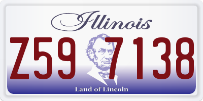 IL license plate Z597138