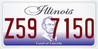 IL license plate Z597150