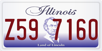 IL license plate Z597160