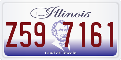 IL license plate Z597161