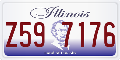 IL license plate Z597176
