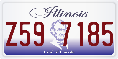 IL license plate Z597185