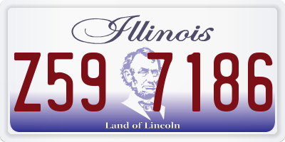 IL license plate Z597186