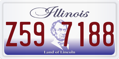 IL license plate Z597188