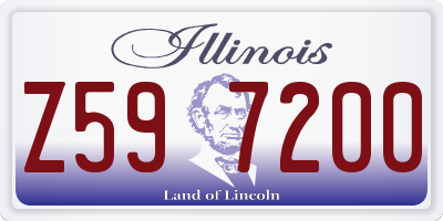 IL license plate Z597200