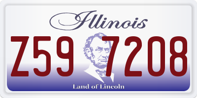 IL license plate Z597208