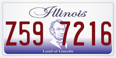 IL license plate Z597216