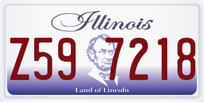 IL license plate Z597218