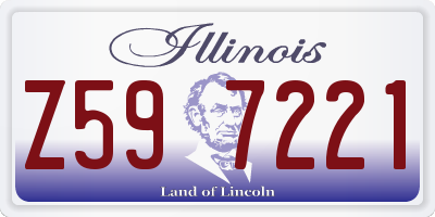 IL license plate Z597221