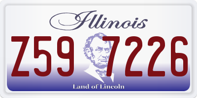 IL license plate Z597226