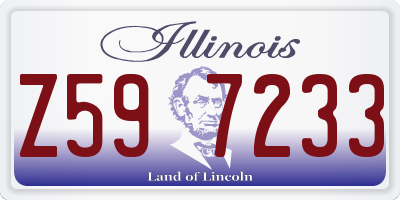IL license plate Z597233
