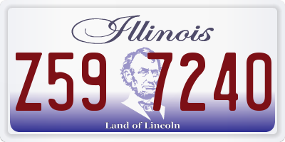 IL license plate Z597240