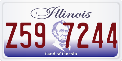 IL license plate Z597244