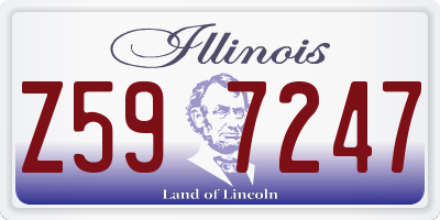 IL license plate Z597247