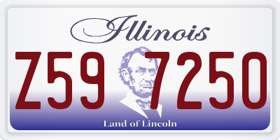 IL license plate Z597250