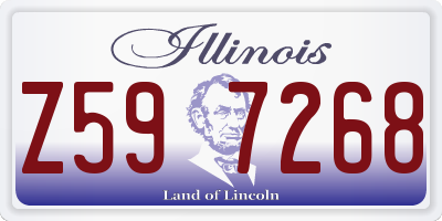 IL license plate Z597268