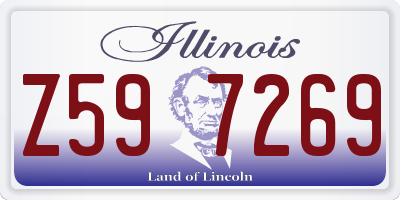 IL license plate Z597269