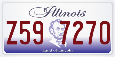 IL license plate Z597270