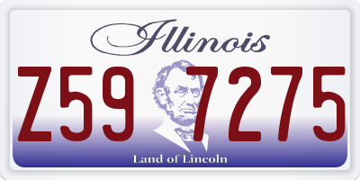 IL license plate Z597275