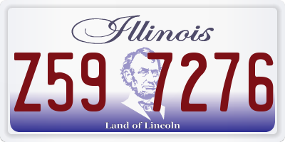 IL license plate Z597276