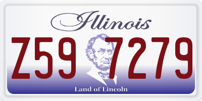 IL license plate Z597279