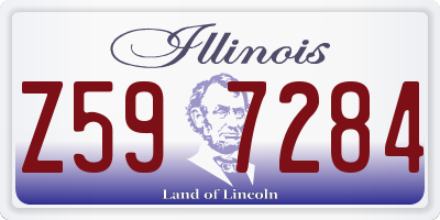 IL license plate Z597284