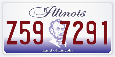 IL license plate Z597291