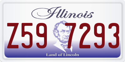 IL license plate Z597293