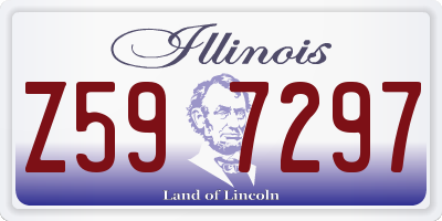 IL license plate Z597297