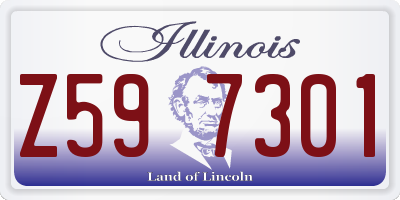IL license plate Z597301