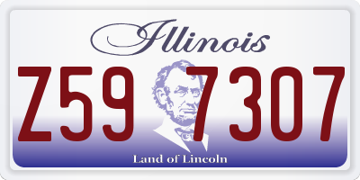 IL license plate Z597307