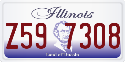 IL license plate Z597308