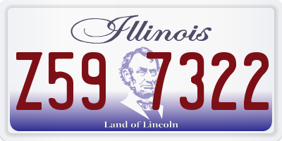 IL license plate Z597322