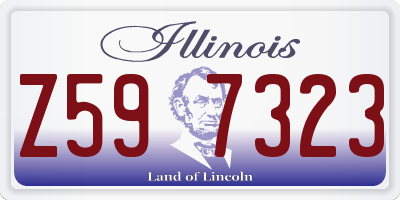 IL license plate Z597323