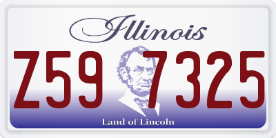 IL license plate Z597325