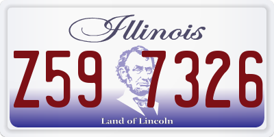 IL license plate Z597326
