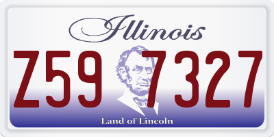 IL license plate Z597327