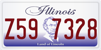IL license plate Z597328