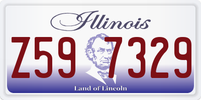 IL license plate Z597329