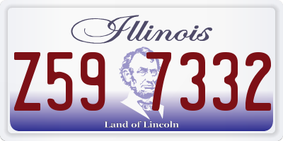 IL license plate Z597332
